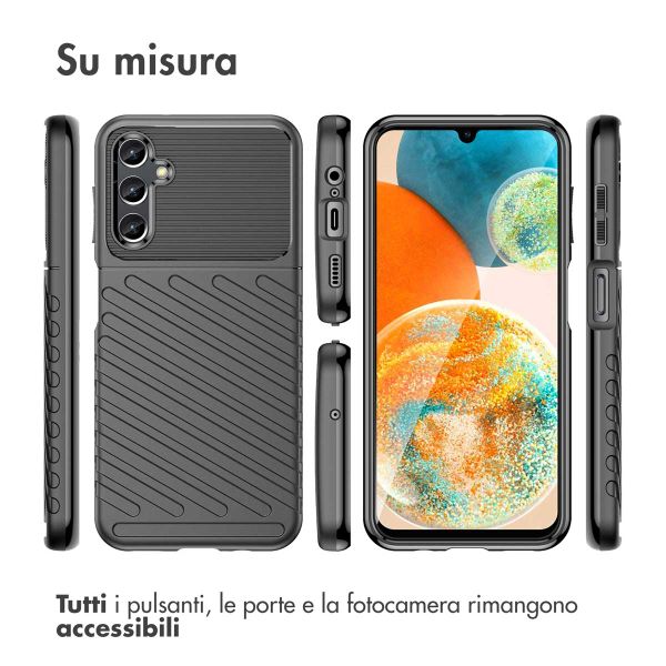 imoshion Thunder Backcover Samsung Galaxy A14 (5G/4G) - Zwart