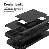 imoshion Backcover met pasjeshouder iPhone 15 Plus - Zwart