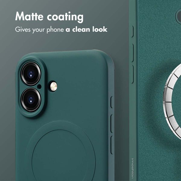 imoshion Colour Back Cover with MagSafe Apple iPhone 16 - Dark Green