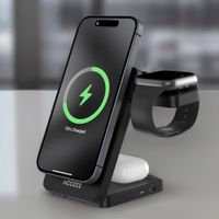 Accezz 3-in-1 Foldable Wireless MagSafe Charger - 20W - Black