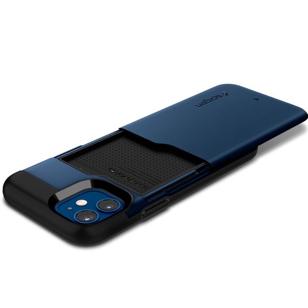 Spigen Slim Armor CS Backcover iPhone 12 Mini - Donkerblauw