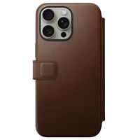 Nomad Modern Leather FolioBookcase Apple iPhone 15 Pro Max - Bruin