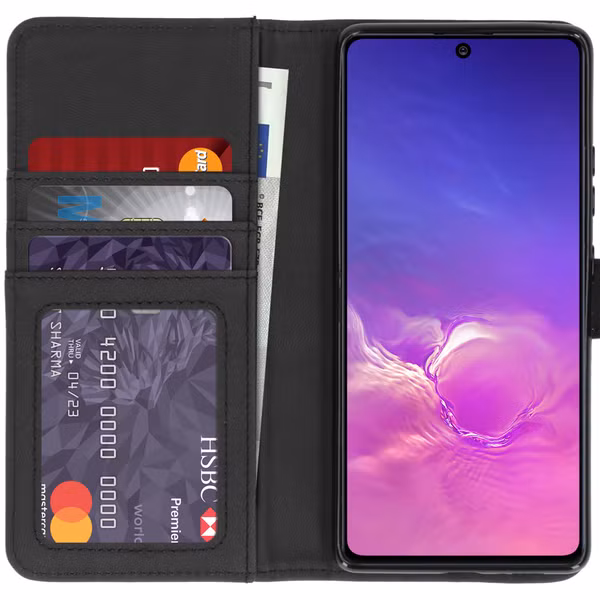 imoshion Luxe Bookcase Samsung Galaxy S10 Lite - Zwart