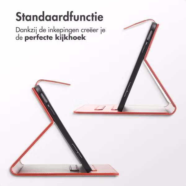 imoshion Mandala Bookcase Samsung Galaxy Tab S9 11.0 inch / S10 Lite / S10 FE / S9 FE 10.9 inch - Rood