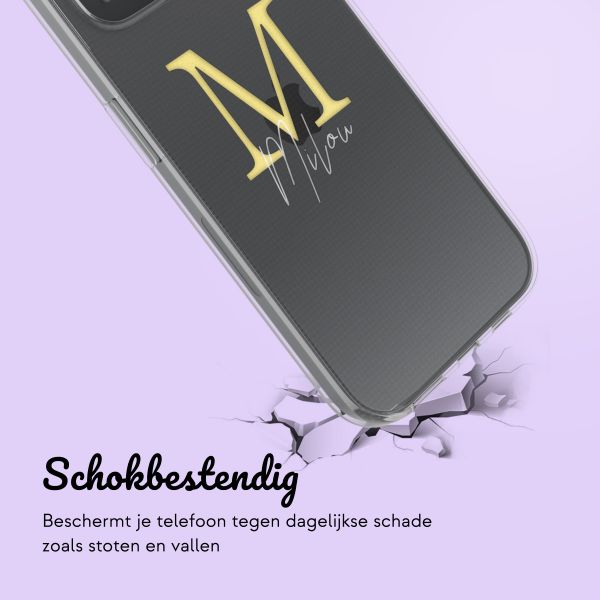 Hoesje met eigen foto en/of tekst Apple iPhone 15 - Letter