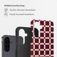 Selencia Vivid Backcover Samsung Galaxy A37 (5G) - Check This Burgundy