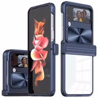 imoshion Camslider Backcover Samsung Galaxy Z Flip 4 - Donkerblauw