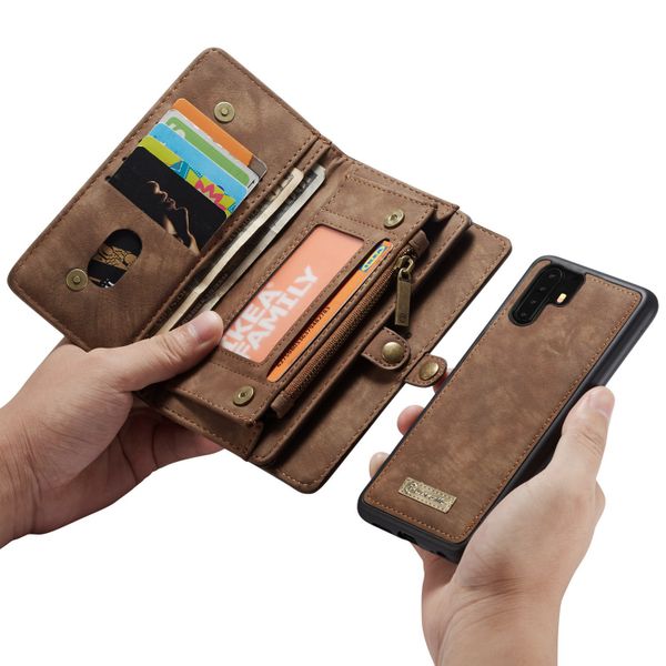 CaseMe Luxe Lederen 2 in 1 Portemonnee Bookcase Huawei P30 Pro