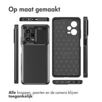 imoshion Carbon Softcase Backcover Xiaomi Redmi Note 12 Pro Plus - Zwart