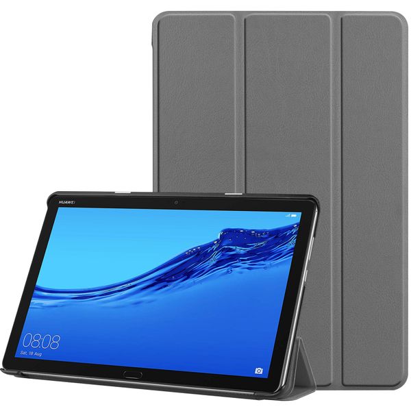 imoshion Trifold Bookcase Huawei MediaPad M5 Lite 10.1 inch - Grijs