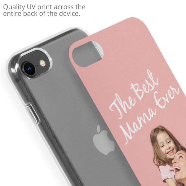 Ontwerp je eigen Apple iPhone SE (2022 / 2020) / 8 / 7 gel hoesje - Transparant