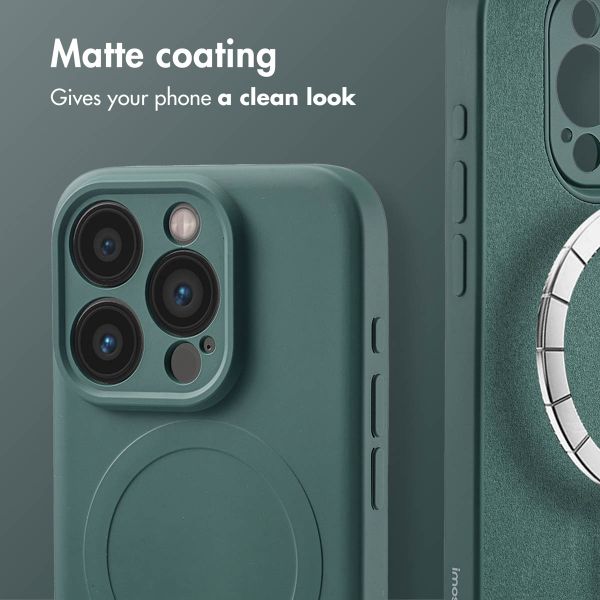 imoshion Colour Back Cover with MagSafe Apple iPhone 15 Pro - Dark Green