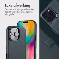 Accezz Leather Bookcase 2-in-1 met MagSafe Apple iPhone 16 Pro - Cedar Green