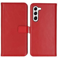 Selencia Echt Leren Bookcase Samsung Galaxy S23 - Rood