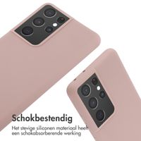 imoshion Siliconen hoesje met koord Samsung Galaxy S21 Ultra - Sand Pink