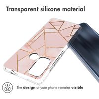 imoshion Design hoesje Motorola Moto G60 - Grafisch Koper / Roze