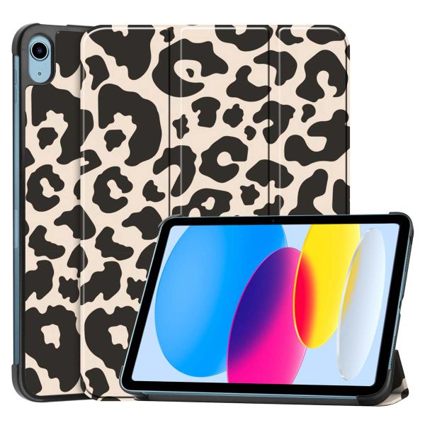 imoshion Design Trifold Bookcase iPad 11 (2025) 11 inch / iPad 10 (2022) 10.9 inch - Leopard