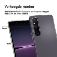 Accezz Clear Backcover Sony Xperia 1 V - Transparant