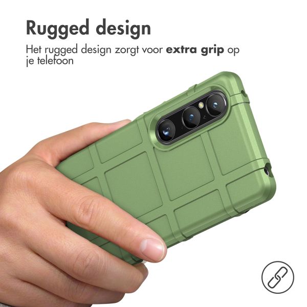 imoshion Rugged Shield Backcover Sony Xperia 1 V - Donkergroen