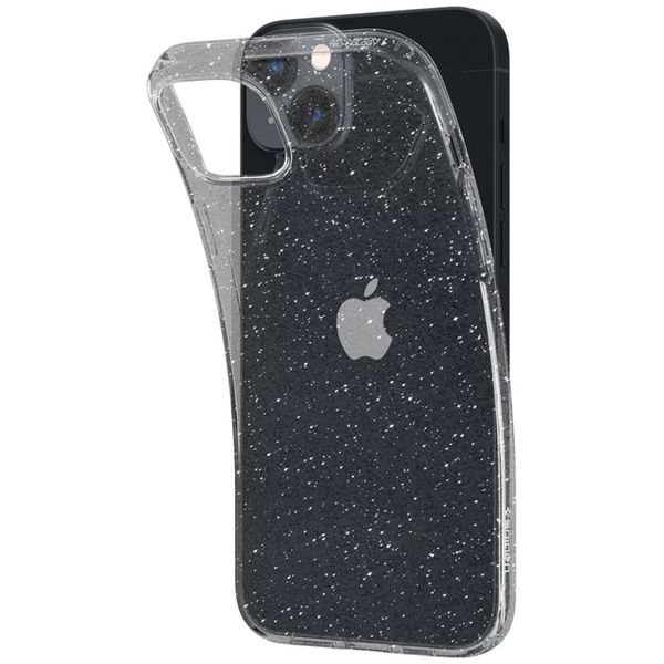 Spigen Liquid Crystal Glitter Backcover iPhone 14 Plus - Transparant