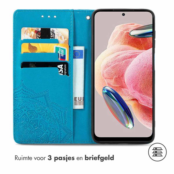 imoshion Mandala Bookcase Xiaomi Redmi Note 12 (4G) - Turquoise