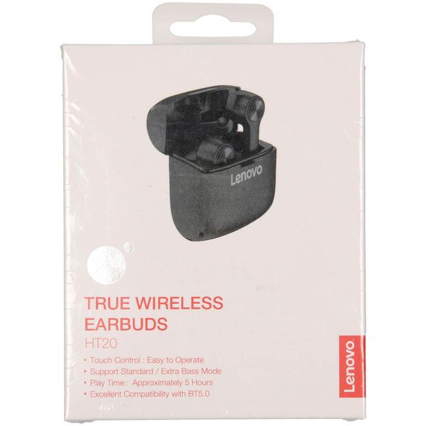 Lenovo HT20 True Wireless Bluetooth Earbuds - Zwart