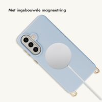 Selencia Rivièra MagSafe Backcover met afneembare haakjes Samsung Galaxy A57 (5G) - Powder Blue