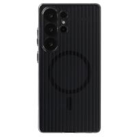 Accezz Lite Backcover met MagSafe | Fluted | Samsung Galaxy S25 Ultra - Zwart