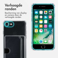 imoshion Softcase Backcover met pasjeshouder iPhone SE (2022 / 2020) 8 / 7 - Transparant