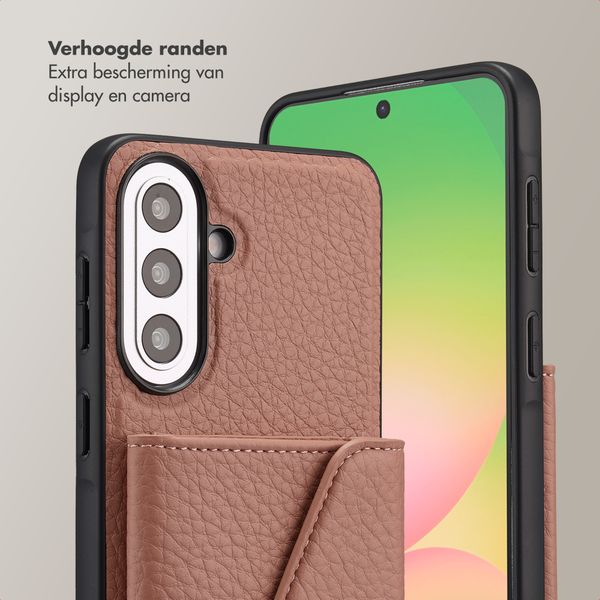 Selencia Sera Telefoonhoes met Koord en Envelop Pashouder Samsung Galaxy A57 (5G) - Old Pink