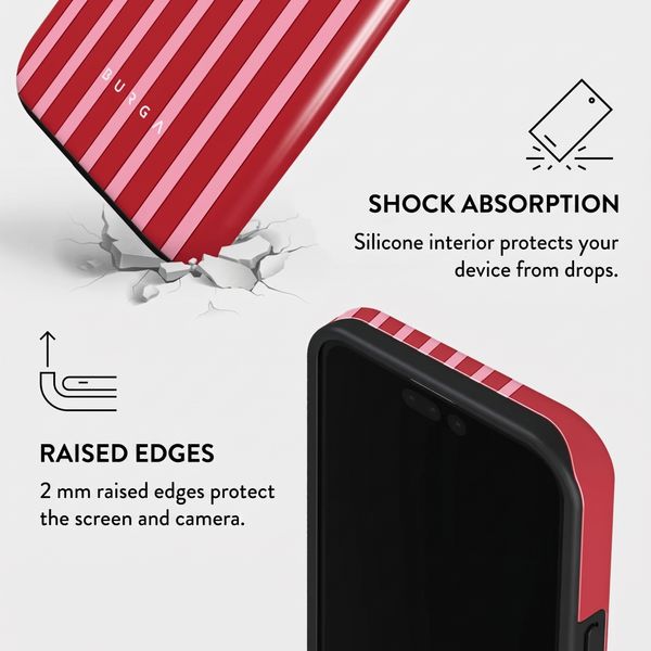 Burga Tough Case with MagSafe Apple iPhone 15 Pro - Strawberry Jam