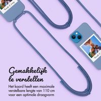 Gepersonaliseerd Color Backcover MagSafe met afneembaar koord en polaroid  iPhone 13 - Ash Blue