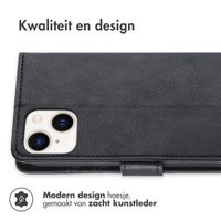 imoshion Luxe Bookcase iPhone 15 Plus - Zwart