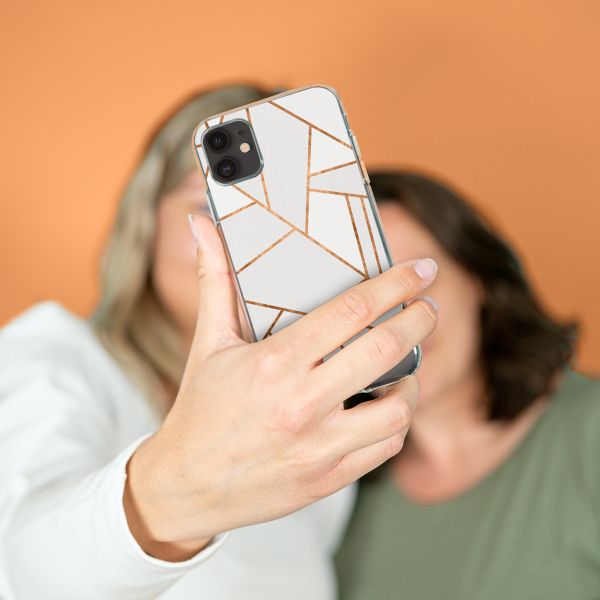 imoshion Design hoesje Apple iPhone 13 Pro - Grafisch Koper / Wit