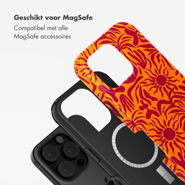 Selencia Vivid Tough Backcover met MagSafe Apple iPhone 16 Pro Max - Tropical Vibes Apricot