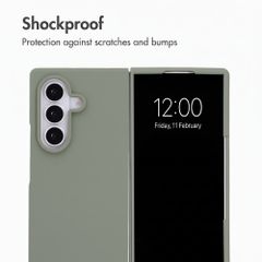 Accezz Liquid Silicone Case Samsung Galaxy Z Fold 8 Ultra - Cooper Green
