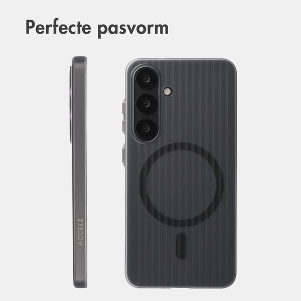 Accezz Lite Backcover met MagSafe | Fluted | Samsung Galaxy S25 - Grijs