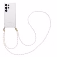 imoshion Backcover met koord + armband - Parels Samsung Galaxy S25 Ultra - Transparant