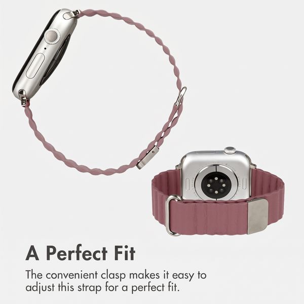 imoshion Magnetic Faux Leather Band Apple Watch | 44/45/46/49 mm - Rose
