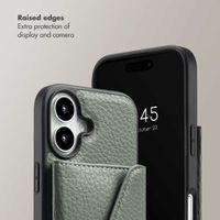 Selencia Sera Phone Case with Cord and Envelope Card Holder Apple iPhone 16 - Sage Green
