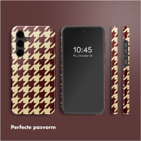 Selencia Vivid Backcover Samsung Galaxy S24 FE - Pied-de-Poule