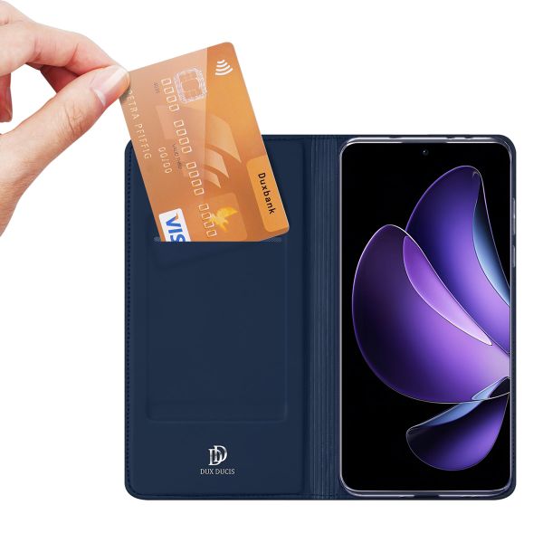Dux Ducis Slim Softcase Bookcase Oppo Reno 13 - Donkerblauw
