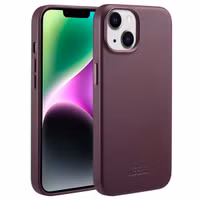 Accezz MagSafe Leather Backcover Apple iPhone 14 - Heath Purple