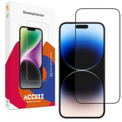 Accezz Gehard Glas Full Cover Screenprotector Apple iPhone 15 Pro