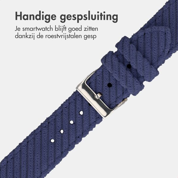 imoshion Corduroy bandje Apple Watch | 38/40/41/42 mm - Donkerblauw