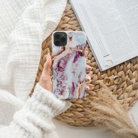 Burga Tough Backcover iPhone 13 - Frozen Leaves