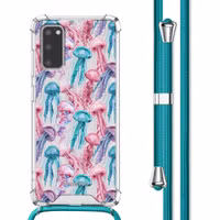 imoshion Design hoesje met koord Samsung Galaxy S20 - Jellyfish Watercolor
