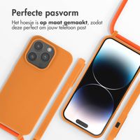 imoshion Siliconen hoesje met koord Apple iPhone 14 Pro - Oranje