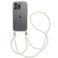 imoshion Backcover met koord + armband - Parels Apple iPhone 15 Pro Max - Transparent