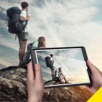 Accezz Rugged Back Case Apple iPad 9 (2021) 10.2 inch / iPad 8 (2020) 10.2 inch / iPad 7 (2019) 10.2 inch - Zwart